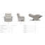 Fauteuil inclinable manuel berçant en cuir James-106885387