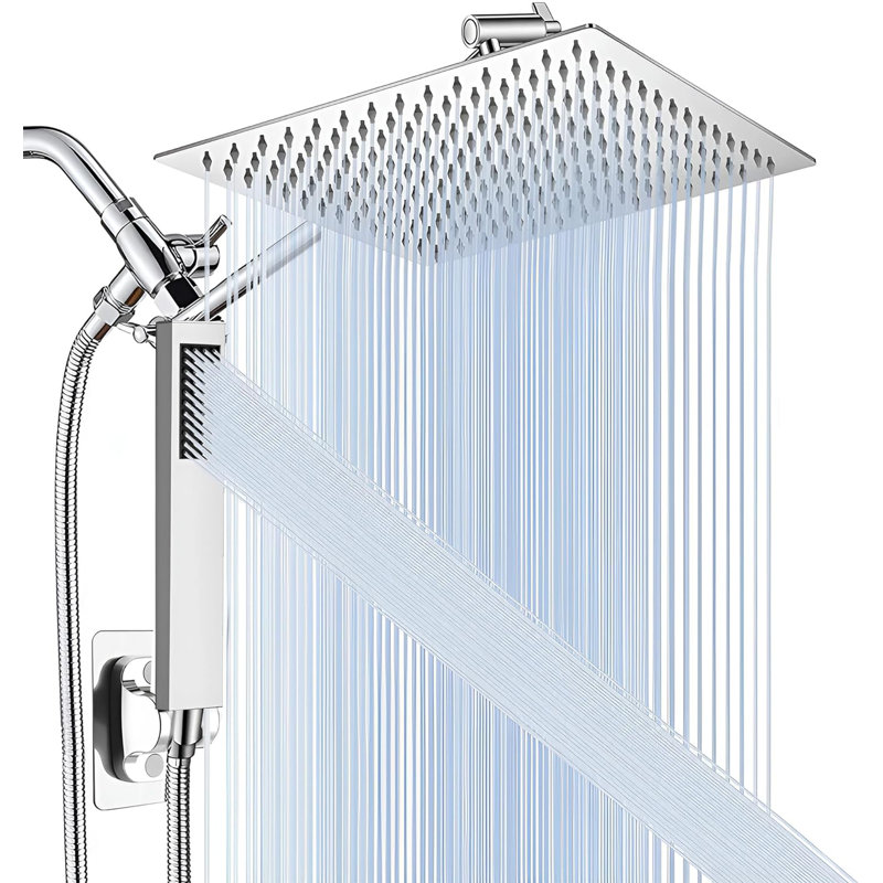 Rain Dual Shower Head 1.75 GPM GPM, Chrome