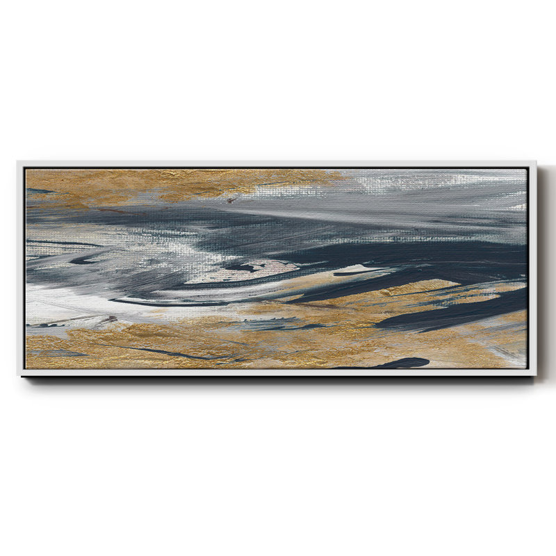 Tumultuous Navy- Framed Canvas