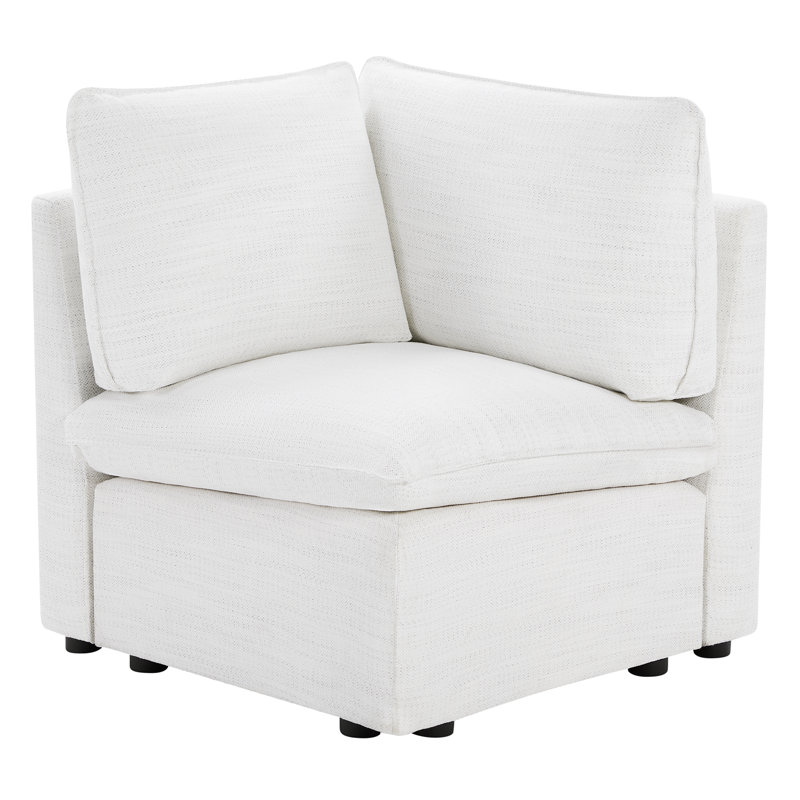 Upholstered Corner, White