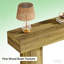 Table d'appoint rustique, console compacte, canapé