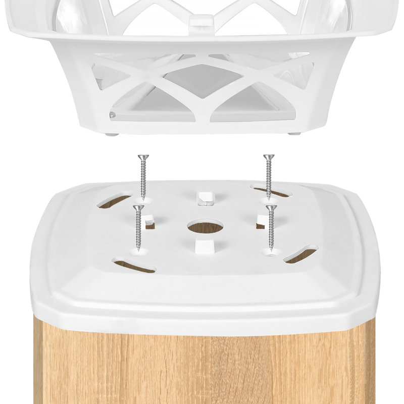 Low Voltage Solar Powered Integrated LED Fence Post Cap Light 5 In. X 5 In. with Base Adapter Included Pack