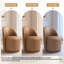 PU Leather Barrel Swivel Armless Dining Chair-403249105