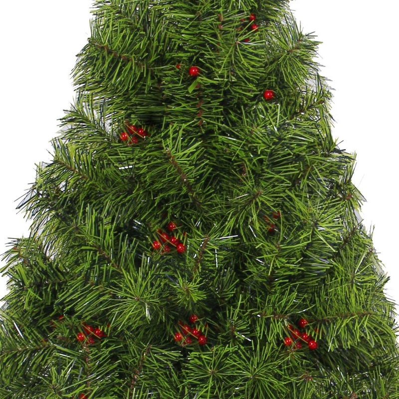 Lighted Artificial Christmas Tree, 7 ft.