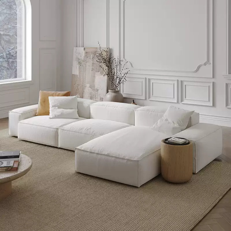 Modular Wabi-Sabi Washable Linen Sofa