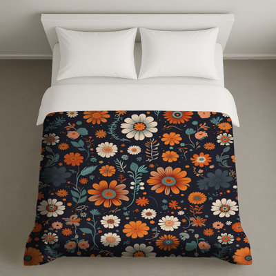 Housse de couette à motif floral Boho Boho