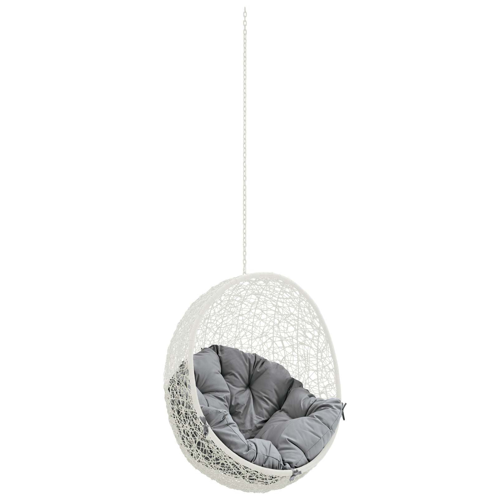 Modway Hide Swing Chair, White/Gray
