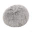 Fauteuil à billes en fausse fourrure gris argenté 3 pieds, gris argenté