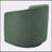 Ardena Durable Swivel Barrel Chair with Comfortable Pocket Coils and 360-Degree Rotation for Small Spaces-285992391