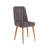 Karyana Modern Extendable Dining Table & Chairs Set (4 Pieces), Atlantic Pine & Anthracite, Table: 50.8 x 29.5 x 31.5 inches | Chairs: 18.5 x 35.4 x 17.7 inches | 100% Melamine Coated Particle Board & 100% Velvet, Scandinavian Design