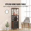 Cabinet/Enclosed Storage Wine Bottle Rack Black