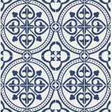 Luxe Haven Villa Mar Tile 9' L x 20.5" W Peel and Stick Wallpaper Roll