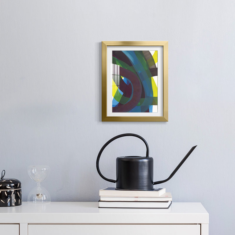 «CoolNeautic II», reproduction encadrée, H 28,5 po x l 20,5 po, Doré