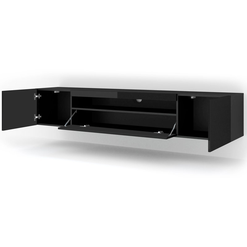 James-Stuart Unfinished TV Stand for TVs up to 88", Black