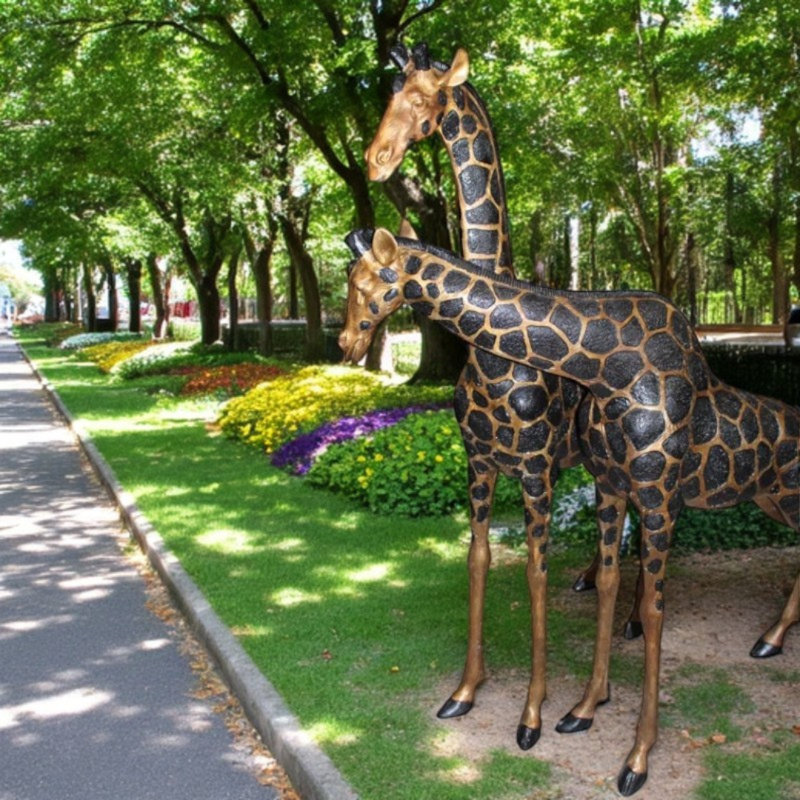 Statue paire de girafes Hendrum