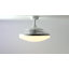Ventilateur de plafond à pales rétractables 48 "avec lumière et télécommande Evo1, ventilateur de plafond Fandelier à couleur réglable, technologie de conception brevetée, pales plus épaisses et plus robustes, chrome brossé-27682974