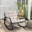 Chaise berçante d'extérieur en acier pour patio-47903394