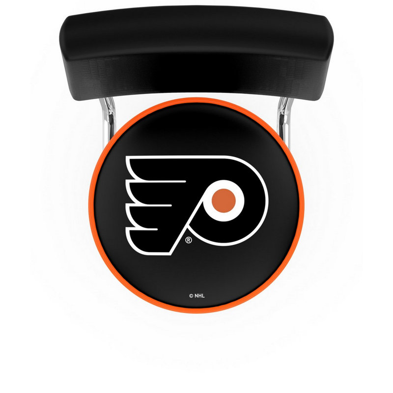 Tabouret tournant 25 "avec coussin NHL, Flyers de Philadelphia - noir