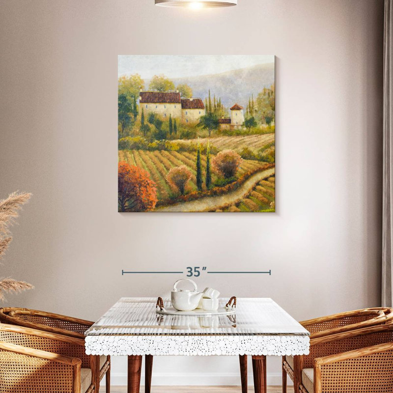 Yarlin Tuscany Vineyard I, 36" H x 36" W