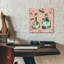  «Floral Cosmetics I» par Dean Russo, art mural en verre acrylique, 12 po x 12 po
