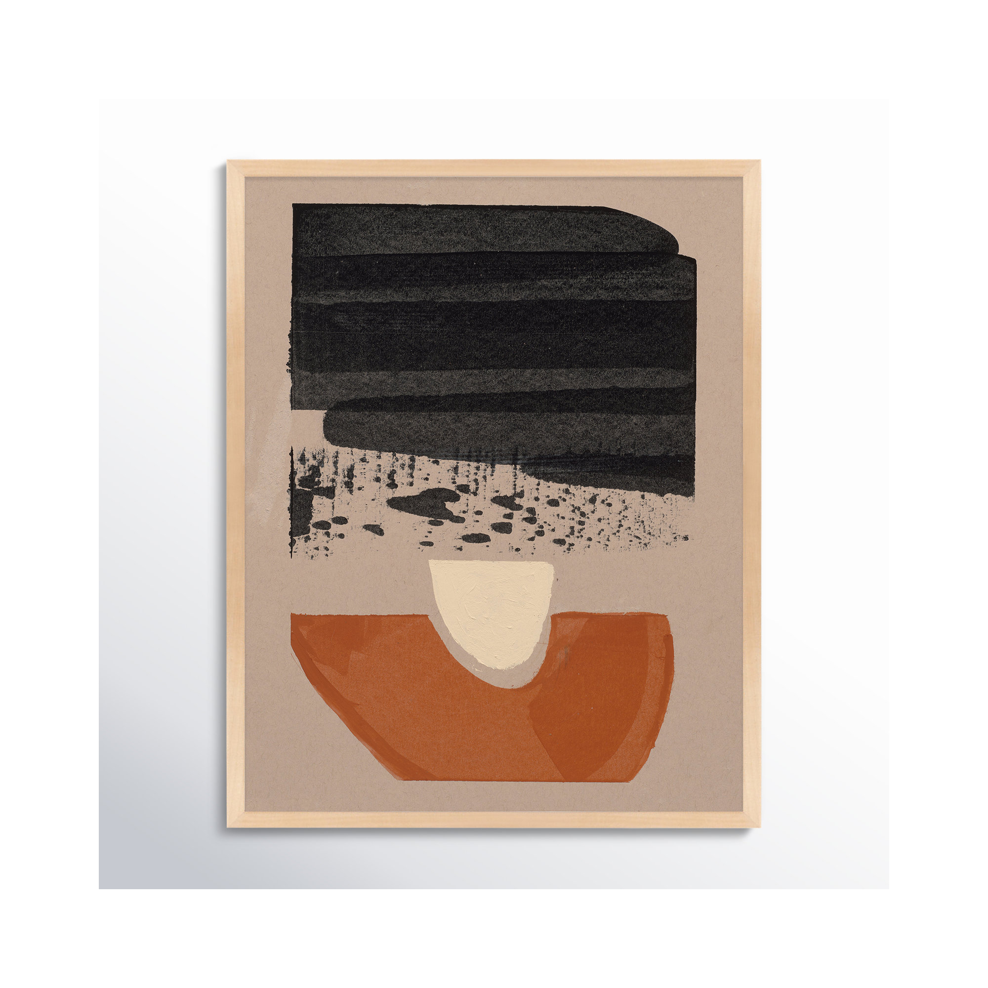 Orange Is The New Black 3 by Andrea Stokes, Brown Framed, 20" H x 16" W x 1.25" D