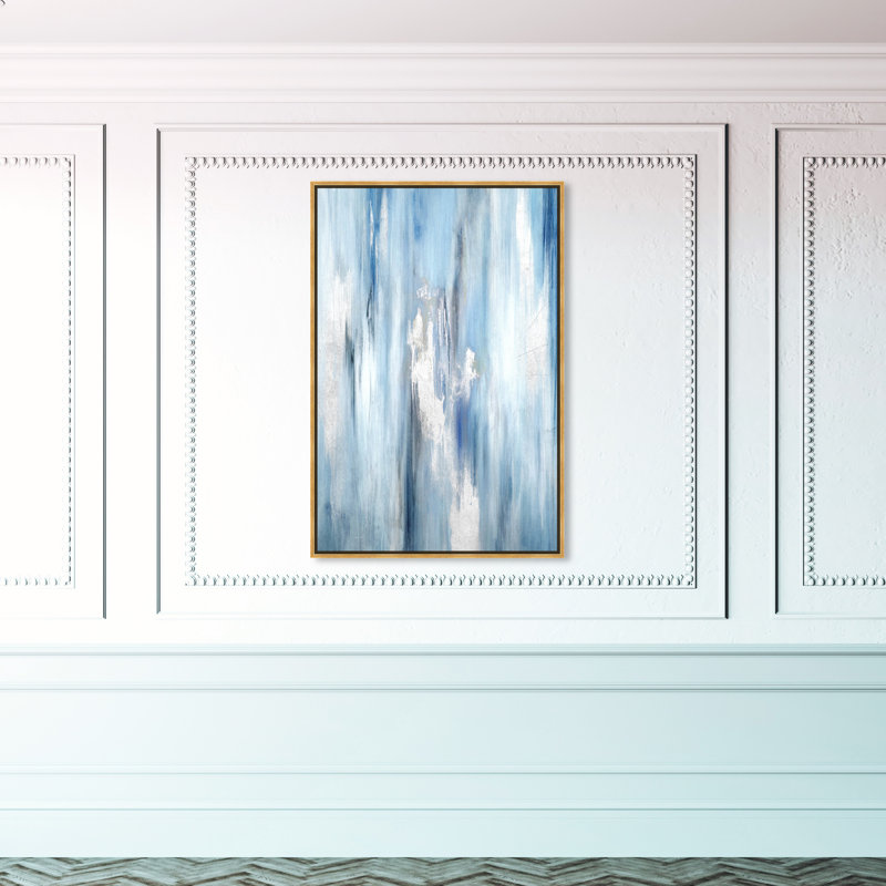 «Abstract Waterfall», reproduction d'art, Encadrement doré, H 36 po x l 24 po x P 1,5 po