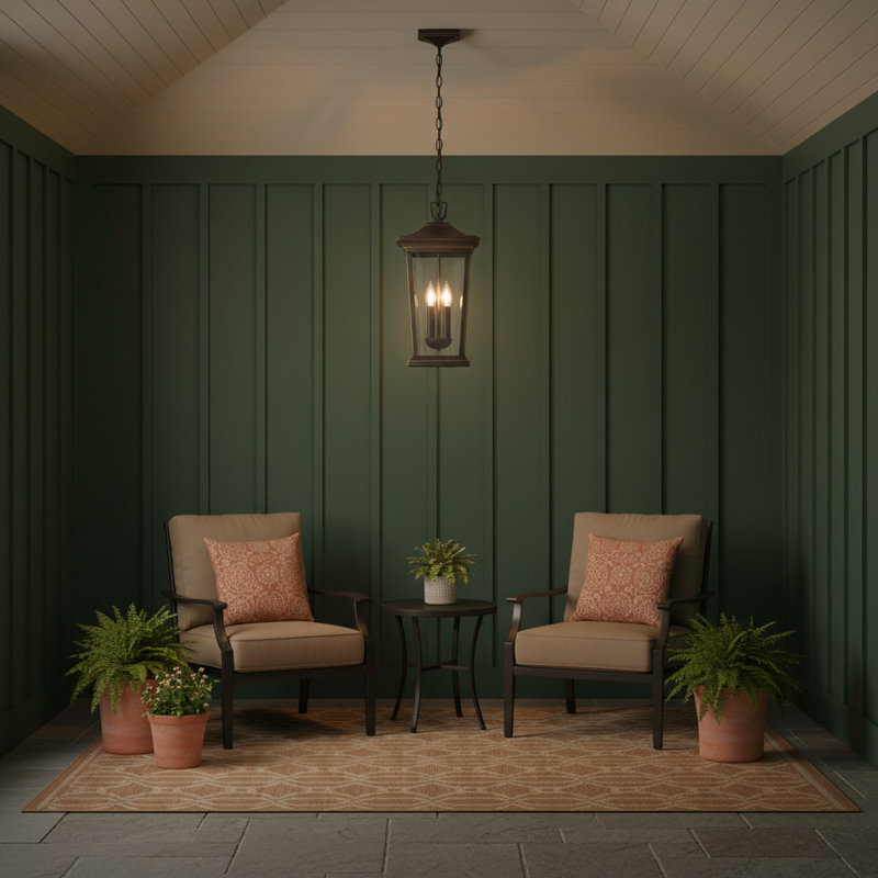 Bromley 3 - Light Lantern Geometric Pendant, Oil Rubbed Bronze