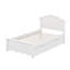 Lit plateforme en bois avec tête de lit en forme de fleur-971140864-971140865
