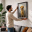 Golden Companion Modern - Framed Print-1104479954-1104479961