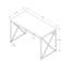 Modern Computer Desk With Chrome Metal Base-208395078
