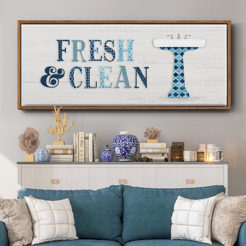 Fresh and Clean - toile encadrée, H 12 po x l 30 po