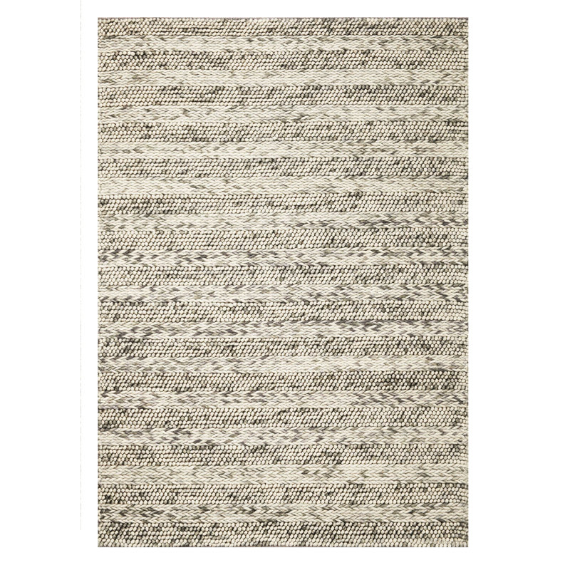 Tapis gris en laine 7 pi x 9 pi