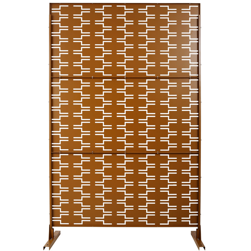 Écran d'intimité extérieur et intérieur H 76 po x l 48 po, Brun