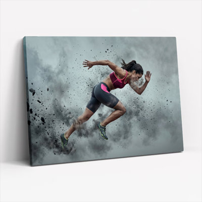 Dynamic Motion Canvas Wall Art Oil Painting Print Set Of 1