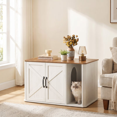Gerrika Wood Litter Box Enclosure