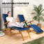 Méridienne d'extérieur, fauteuil inclinable pliant en bois d'acacia-1973376098