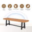 Banc de jardin en bois Mcgahan