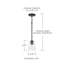 Luminaire suspendu cylindrique à 1 lumière Greyson-25987285
