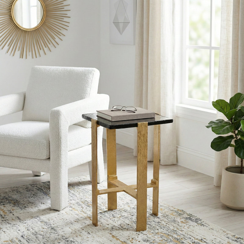 Table d'appoint Modern Modern, H 24 po x l 14 po x P 14 po