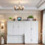 Lit escamotable avec rabat latéral, système de levage hydraulique, rangement pour garde-robe intégré, lit mural peu encombrant avec lattes flexibles, conception moderne pour chambre d'amis, bureau à domicile ou gymnase à domicile-106646410