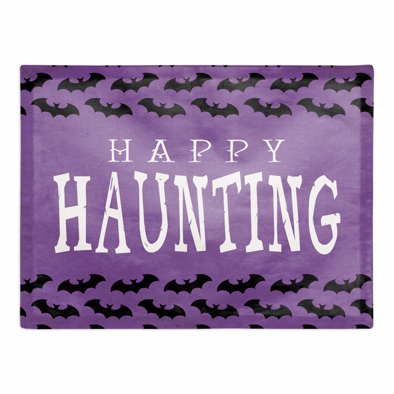 Napperon de 18 po Happy Haunting bat fulmar