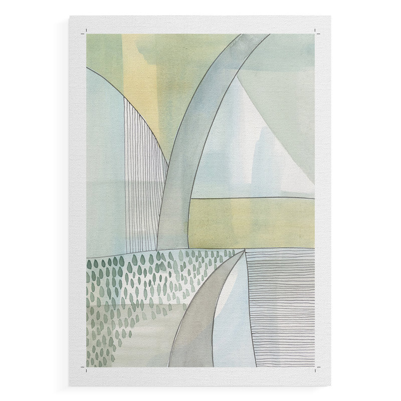 Mint Reflection II - Impression sur toile seulement - NON-CADRE, H 60 po x l 40 po