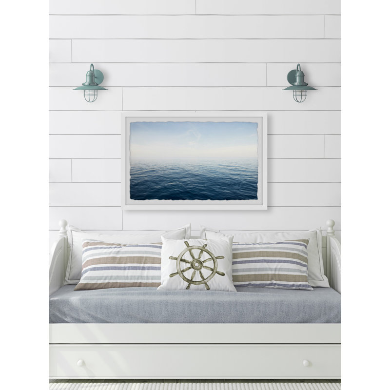 «Shimmering Waves» - Impression de cadre photo sur papier, H 12 po x l 18 po x P 1,5 po