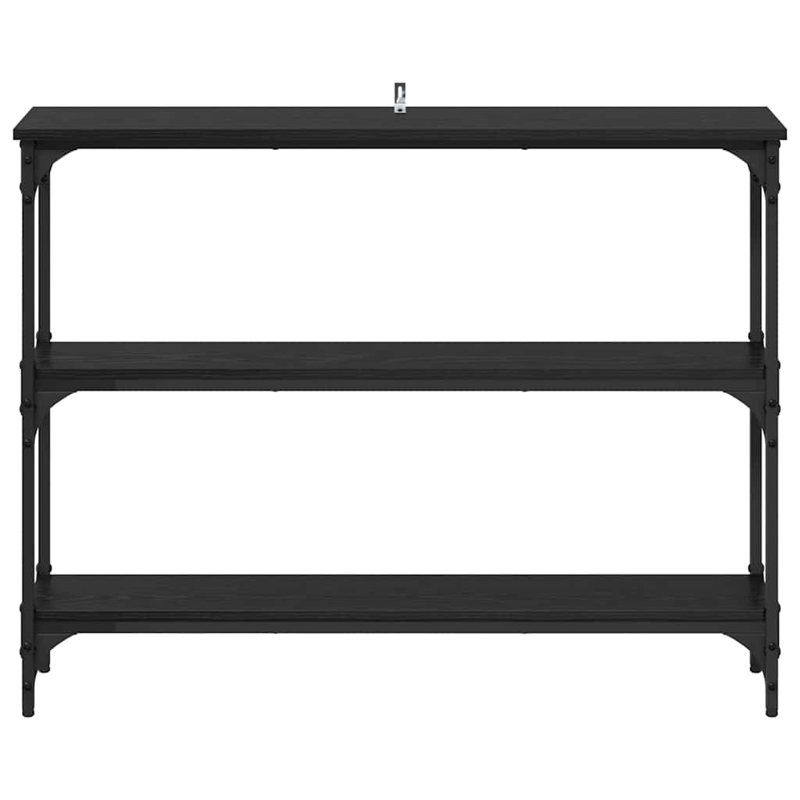 Console Table, 75cm H x 100cm W x 22.5cm D, Black Oak
