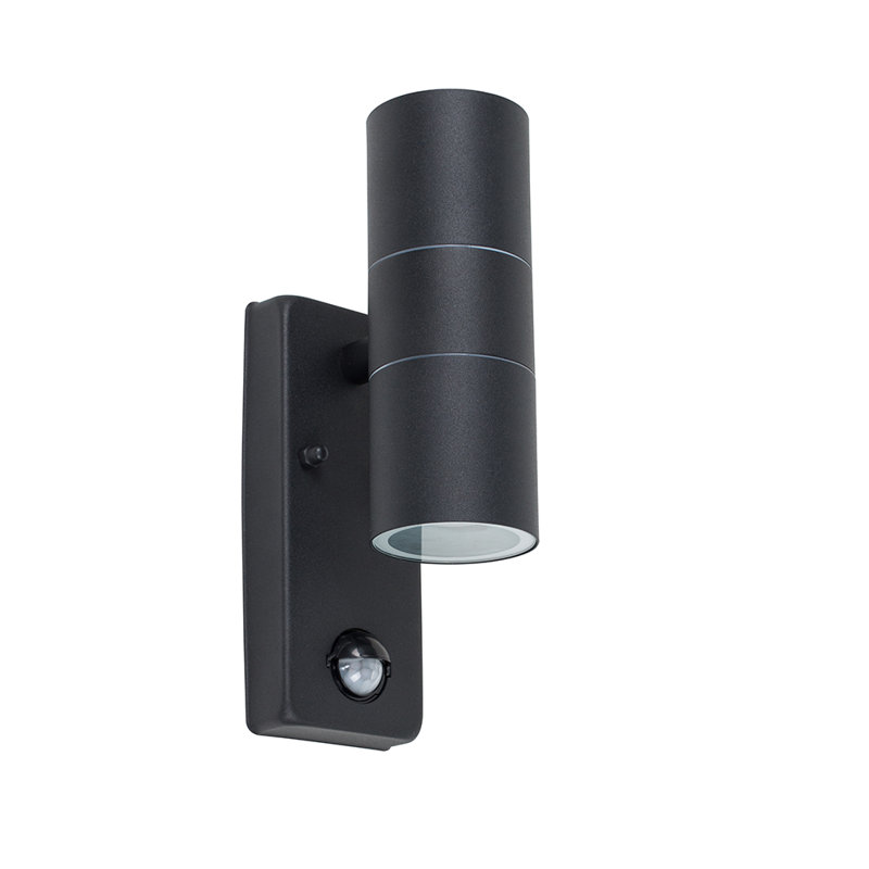 Baze 2 - Bulb Outdoor Armed Sconce, Metallic, Cool White