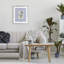 «Blue Stripe Morning Glory», reproduction sous verre encadrée, design par Lisa Wehmeyer-880089722-880089726