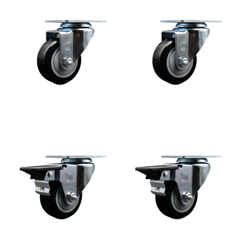 Polyurethane Caster, Black