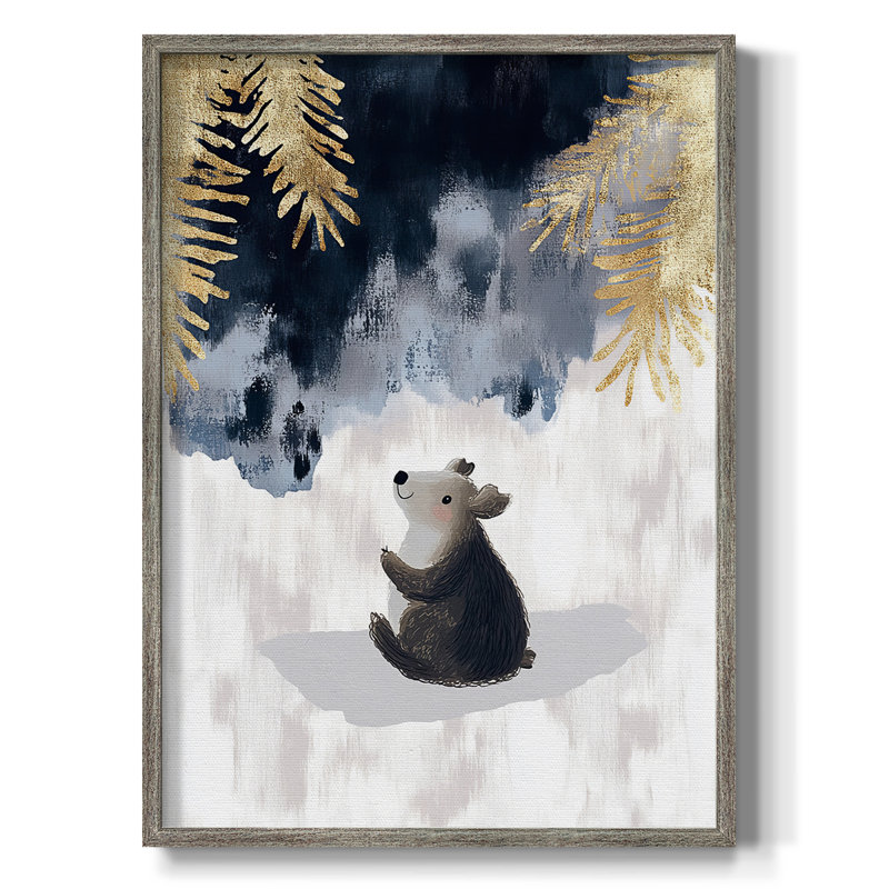 «Christmas Holiday Art», reproduction encadrée en bois massif, H 11 po x l 9 po