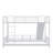 Twin Over Twin Size Metal Bunk Bed With Slide-1133128947