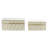 Set Of 2 Black Wood Contemporary Box, 11", 9"-540278958